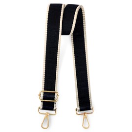 OTCO Purse Straps Replacement Crossbody Straps For Purses,Black Wide Shoulder Strap For Bags,Guitar Straps For Handbags,Nylon Backpack Replacement Straps Luggage Straps For Women