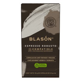 Blasón Cápsulas de Café Espresso Robusto 10 cápsulas