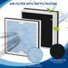 2-in-1 HEPA Activated Carbon Filter Replacement Set Compatible with AlorAir