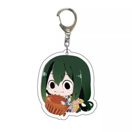 Unbranded My Hero Academia TSUYU ASUI Cute Anime Acrylic Charm Metal Keychain Lanyard Art