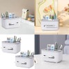 Multifunctional Rectangular Tissue Box Cover with Storage Organizer – 2-Piece
