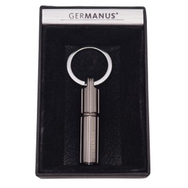 GERMANUS Cigar Drill Cigar Cutter Full Metal Silver in Case