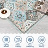ROYHOME Small Rug Moroccan Trellis Washable Area Rug Doormat Stain