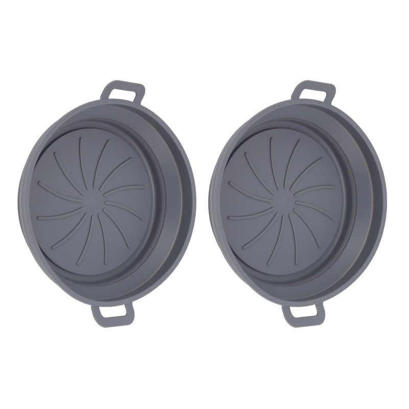 2 PCS Fryer Silicone Basket Nonstick Silicone Liners Fryer Pot