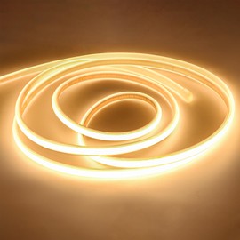 pcning LED Strip 230 V Direct Connection 2 m Warm White 3000 K, Outdoor IP67 Waterproof COB Band 2 Metres (Warm White, 2 m)