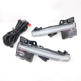 DRF CARTOOLS For 2023-25 Toyota Prius LED Fog Accent Lights Kit w/DRL Sequential Signal Wires