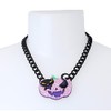 Betsey Johnson Pumpkin Cat Pendant Necklace