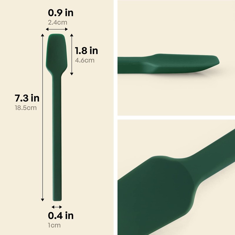 Carrotez Small Silicone Spoon, Mini Spatula, Small Spatulas for Kitchen