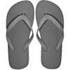 Brisa Solid Boy's Flip Flop Sandal Grey, 12/13