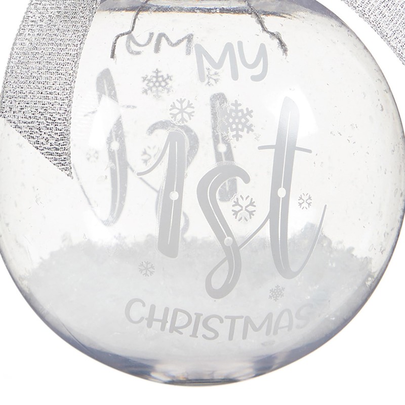 My 1st Christmas Filled Bauble Tree Ornament Decoration 5502