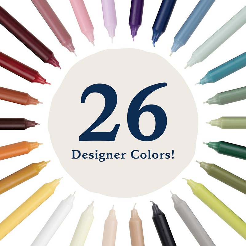 Northern Lights Candles Premium Tapers 12" 12PK - Prairie Blue