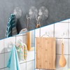 Piutouyar 20Pcs Clear Suction Cup Hooks 30mm/1.2" Plastic Sucker Pads