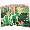 Spritz Table Cover 53”x108” Green Leaf Pattern Disposable - 6pcs