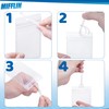 Mifflin-USA Luggage Tags with Transparent Loops (Clear, 10 Pack), Waterproof