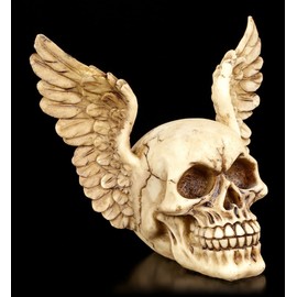 Figure Skull with Wings - Wings of Heaven | Gothic Fantasy Decoration