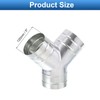TOP-VIGOR 5" Inch to 5" Inch Y Shape Duct Splitter,