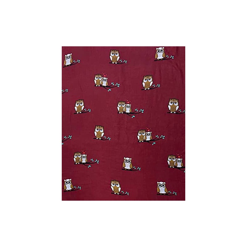 Lina & Lily Owl Print Women's Large Scarf Lightweight (Dark