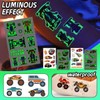 12 Truck Stickers, 2 Car Tattoo Stickers, Kids Racing Stickers,