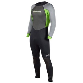 Hyperflex Access Men’s and Women’s Full Body 3mm Backzip Wetsuit - Warm 4-Way Stretch Neoprene - Adjustable Collar and Flat Lock Construction - High Performance 50+ UV SHIELD