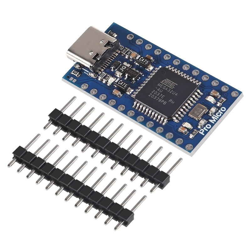 AITRIP 4pcs Pro Micro ATmega32U4 5V 16MHz Type-C Development Module