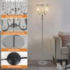 Hsyile Elegant Designs Modern Creative Crystal Floor Lamp,Suitable for Living