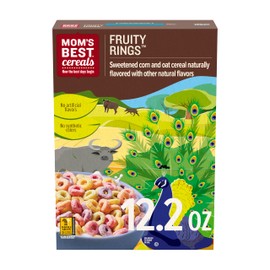 Mom's Best Fruity Rings Cereal, Kosher, 12.2 oz Box (Pack of 8)