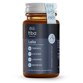 Magnesio Con L-Teanina L-Glicina Y Toronjil | Night Blend | Fórmula Descanso De Alta Concentración Sin Melatonina | 30 Cápsulas | Sleep Ritual | Suplemento Para Rutina Nocturna | Gluten Free | LAILA | TIBA SALUD