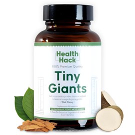Tiny Giants | Vitaminas para Niños Sin Azucar | Apoyo en Crecimiento | Multivitaminico Infantil con Calcio, Complejo B, Vitamina D, Zinc, Ingredientes Naturales | Health Hack - 60 Capsulas
