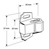 Rok 10 Pack Hardware Roller Wheel Spring Cabinet Furniture Closet