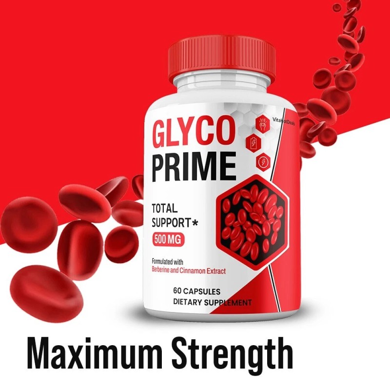 Glyco Prime Capsules, GlycoPrime Pills Blood Support Supplement (1 Pack)