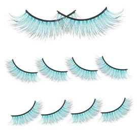 Baluue 10pcs Graduated False Eyelashes Lashes for Makeup Bulk Lashes for Women