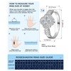 RoseShadow Sterling Silver Moissanite Clover Rings for Women Lucky Rings