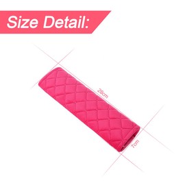 CGEAMDY Car Belt Protector, 2 Pieces, Soft and Comfortable Cushion for Seat Belts, Compatible with All Cars, Seat Belt Protection for Adults and Children (Pink)