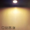 CQTLED GU10 LED Light Bulbs 5W,Warm White 2700K, 500LM,110-220V,120°Wide Angle,Replaces