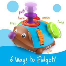 Learning Resources Spike the Fine Motor Hedgehog Fidget Friend -Ages 18+ months Fine Motor and Sensory Play Toy,Educational Toys for Toddlers, Toddler Montessori Toys