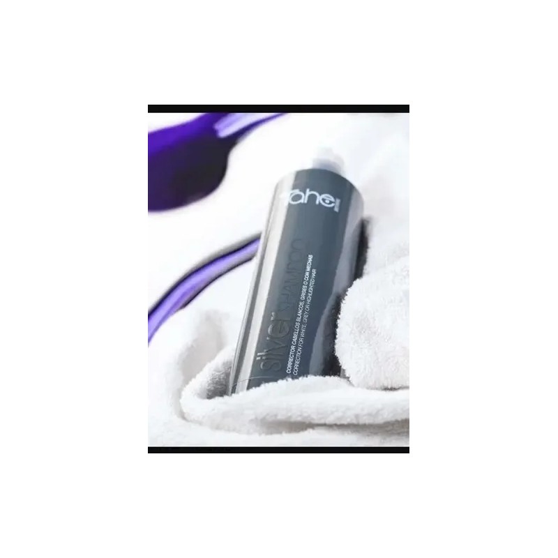 Tahe Silver Shampoo Matiza Mechas, Rubios Y Canas 300 Ml