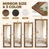 ABSWHLM Full Length Mirror 65"x22" - Beveled Edge Rustic Brown