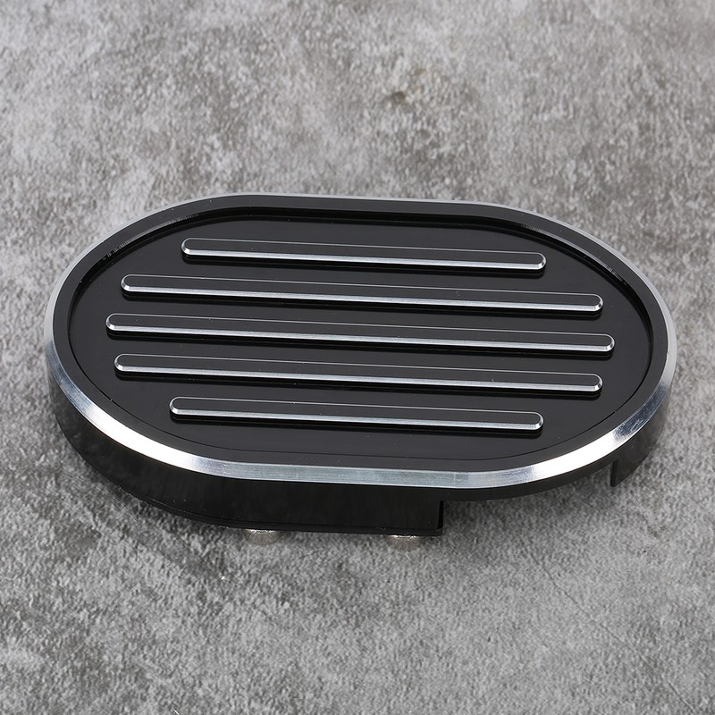 Stripe Style Brake Pedal Pad Motorcycle Footpeg Cover Accessory Fits