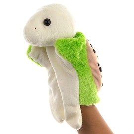 Hand Puppets Tortoise Plush Animal Toys Dolls for Kids Imaginative Pretend Play Storytelling Green Turtle