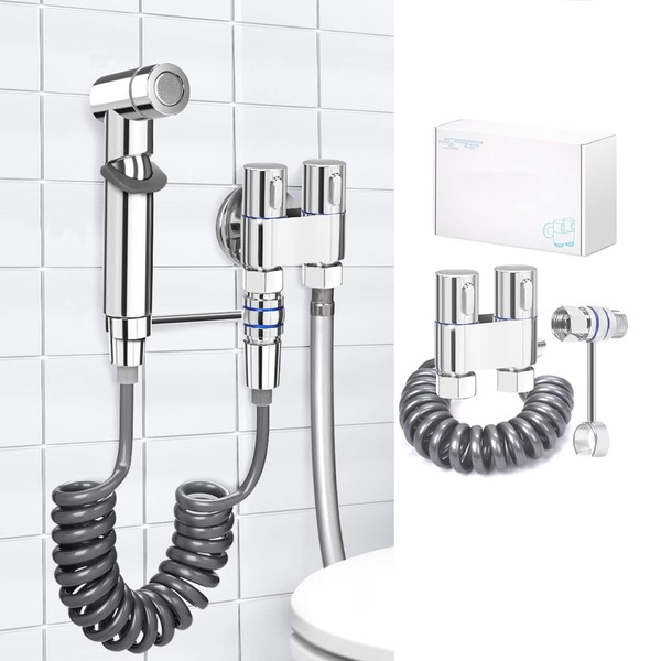 Bidet Handbrause Set, Hochwertiges Raffiniertes Kupfer Bidet Brause mit G1/2"