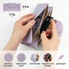 carrotez All-in-One Long Bifold 2-Tier PU Leather Wallet for Women,