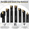 LudoPam Lathe Turning Tools 21Pcs -7Pcs 3/8" 10mm Shank Metal
