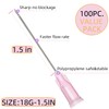 100 Pcs 18 Gauge 1.5 Inch Sterile Disposable Lab Supplies,