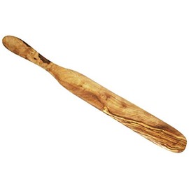 KeboLiv Palette/Crèpe Spatula Made of Olive Wood, Handmade, One Piece, with a Beautiful Grain, 35 cm