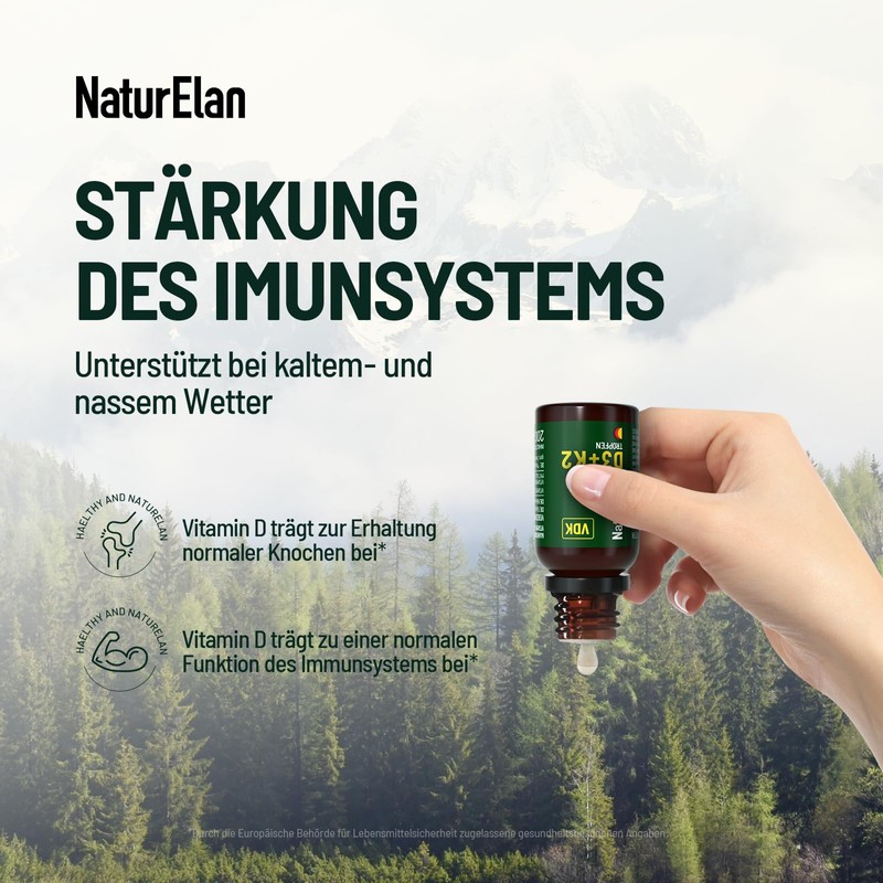 Vitamin D3 K2 drops 1000 IU