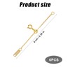 6pcs Necklace Extender, 2.36in Bracelet Extender Adjustable Necklace Extension Chains