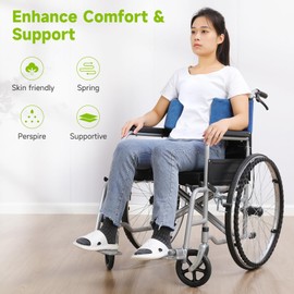Beuuatm Wheelchair Lateral Support - Body Pad and Cushion for Side Guards and Posture - Foam Wedge Pillows Included