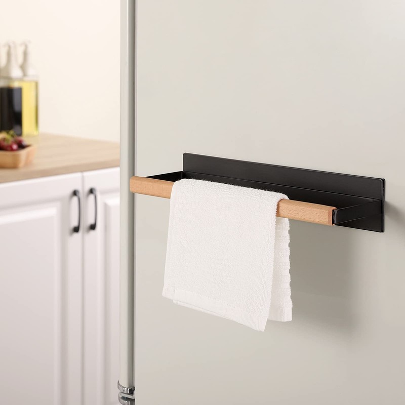 KES KPH502MA-BK Magnetic Kitchen Roll Holder for Fridge Kitchen Paper
