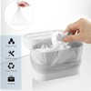 2Pcs Cubo de Basura para Coche con Tapa,Mini Blanco Bote