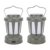 Camping Lantern Solar Powered USB Rechargeable Stepless Dimmable Retro Style